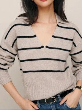 Reformation cashmere Sweater Cashmere Striped